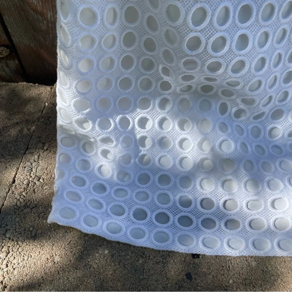 Banana Republic Women’s White Circle Pattern Sheath Pencil Dress Size 8 - Picture 12 of 17